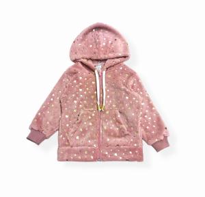 Campera Beba Polar Piel con Foil Glitter