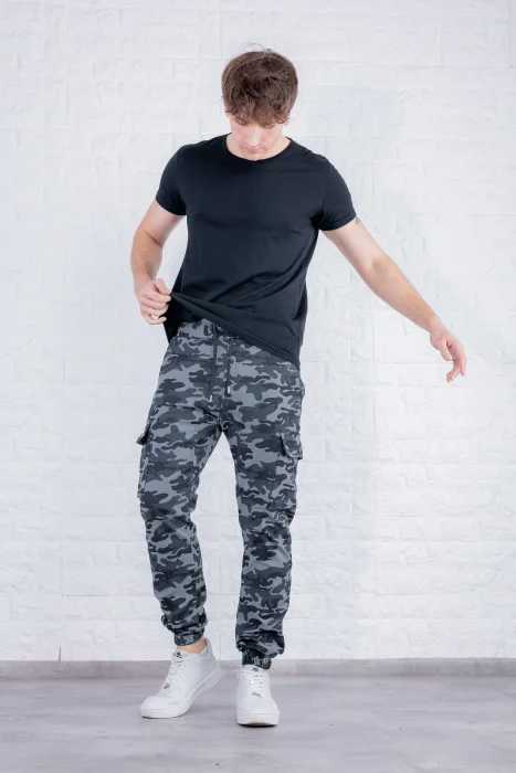 Pantalón con Elástico Camuflado