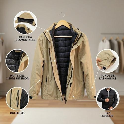 Campera Importada 2 en 1 Hombre