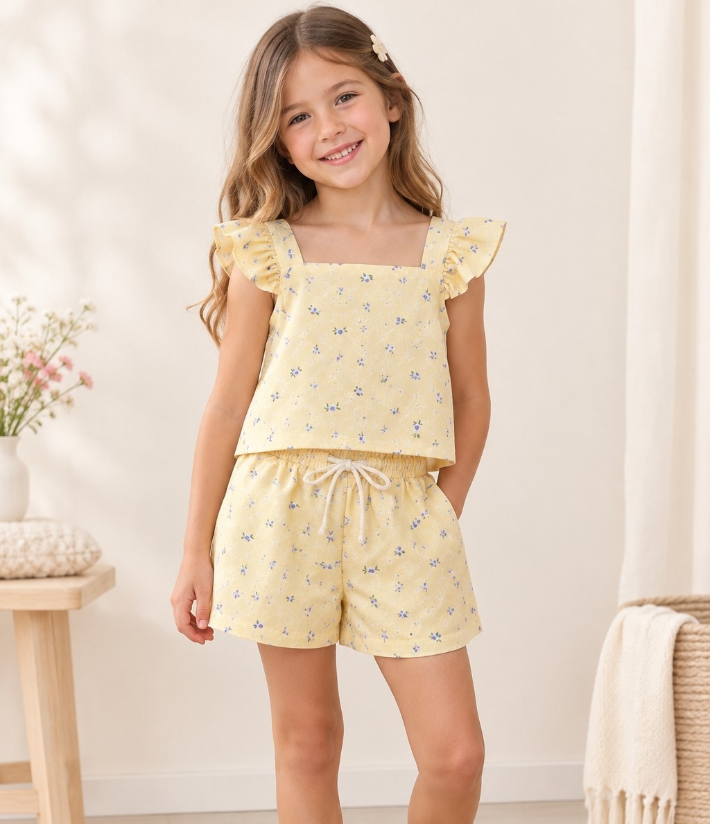 Conjunto Flores Broderi Elastizado - Imagen 3