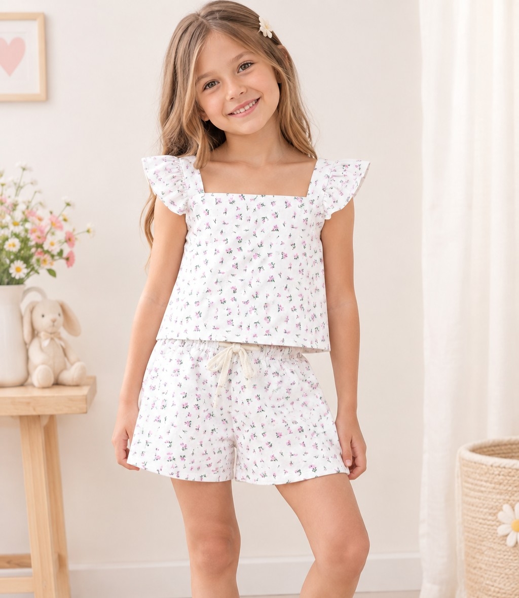 Conjunto Flores Broderi Elastizado - Imagen 4