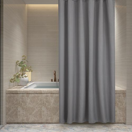 Cortina de Baño Teflonada + Ganchos - Miniatura 2
