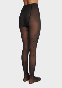 Pantys Efecto Piel Kids con Diseño de Corazones y Lunares - Miniatura 2