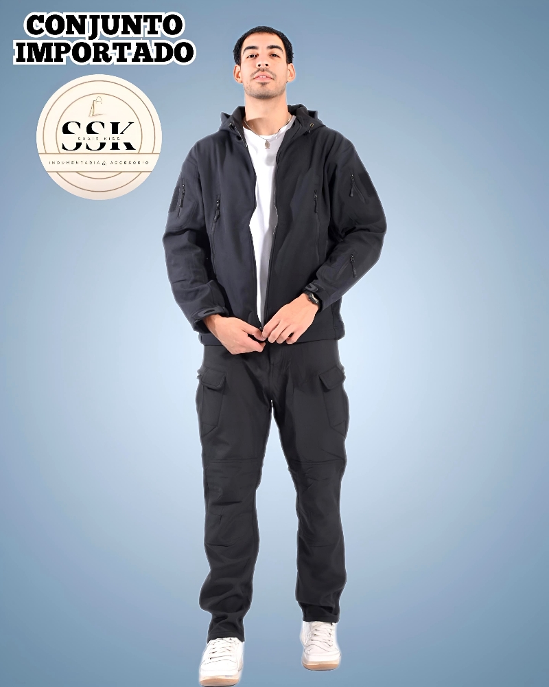 Conjunto Campera y Pantalón Neopreno, Termico e Impermeable. - Imagen 2