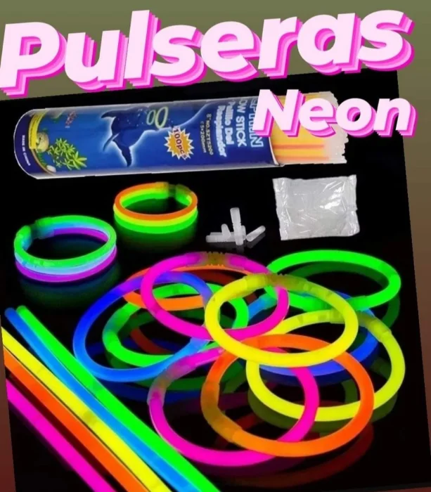 Pulseras Neón 50 Unidades