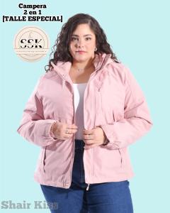 Campera 3 en 1 T-mill, Inflable, Piloto, Chaleco Talle Especiales.