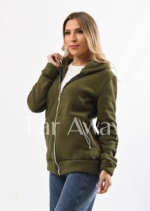 Campera Dama Polar con Piel