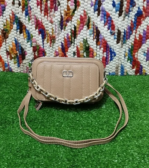 Porta Celular con Cadenita de Cuero Pu Excelente Calidad