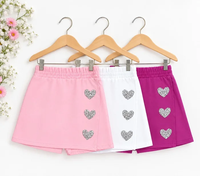 Short Pollera Love Bengalina Elastizada