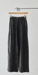 Pantalones Wide-leg y Mon con Strass - Miniatura 2