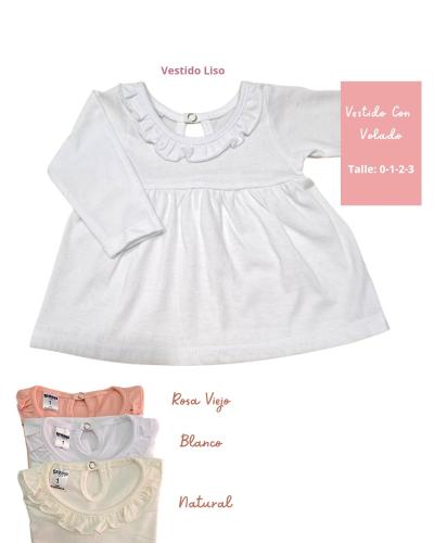 Vestido Manga Larga: con Volado y Velvet