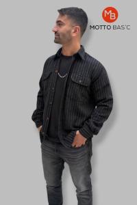 Camisaco Rayado de Paño Talle Comun