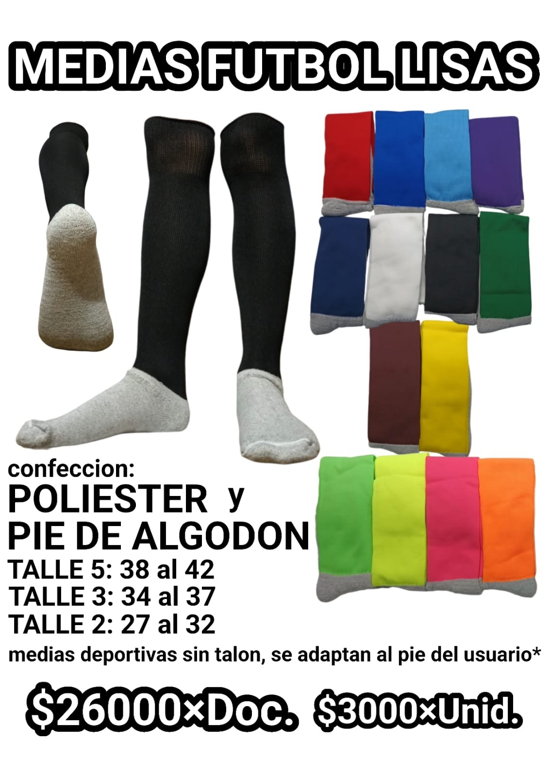 Medias de Fútbol con Toalla - Imagen 2