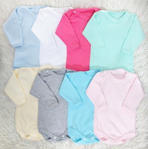 Bodys Lisos Manga Larga Bebe (interlock
