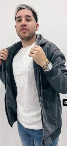 Campera Jersey con Piel - Miniatura 3