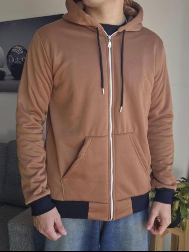 Campera Jersey con Piel - Miniatura 7
