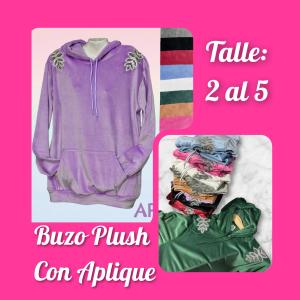 Buzos Plush Bifaz C/aplique Charreteras