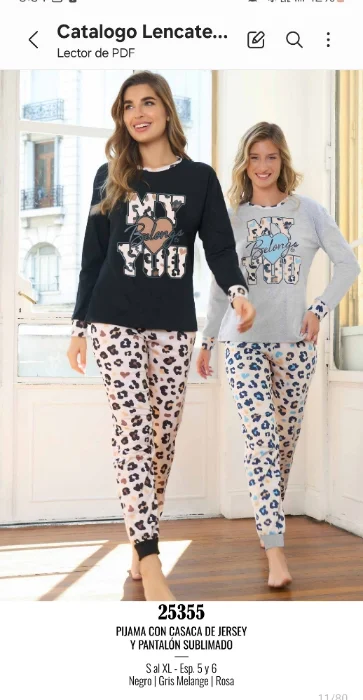 Pijamas "lencatex "