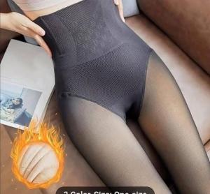 Calza Efecto Piel con Faja Forrado con Piel
