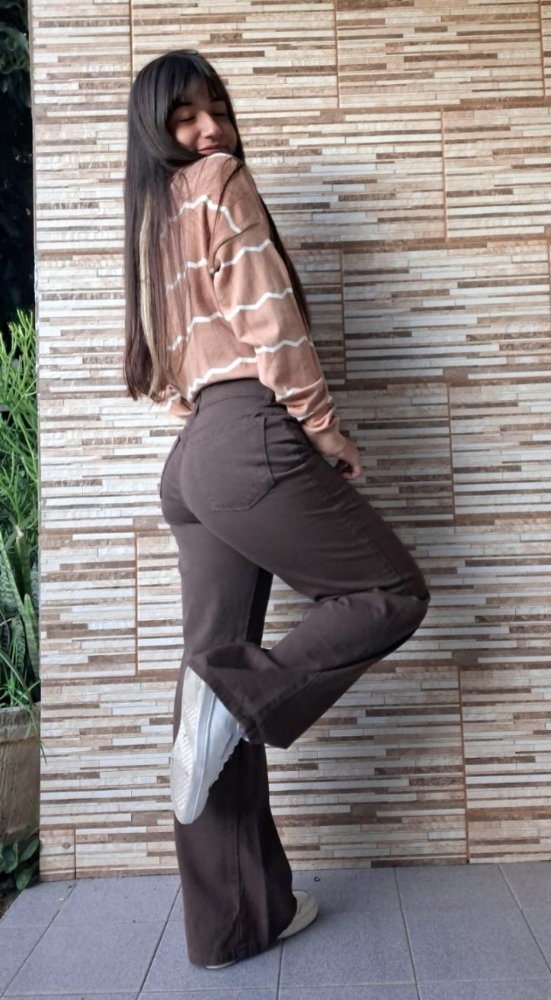 Wide Leg Chocolate Oscuro - Imagen 2