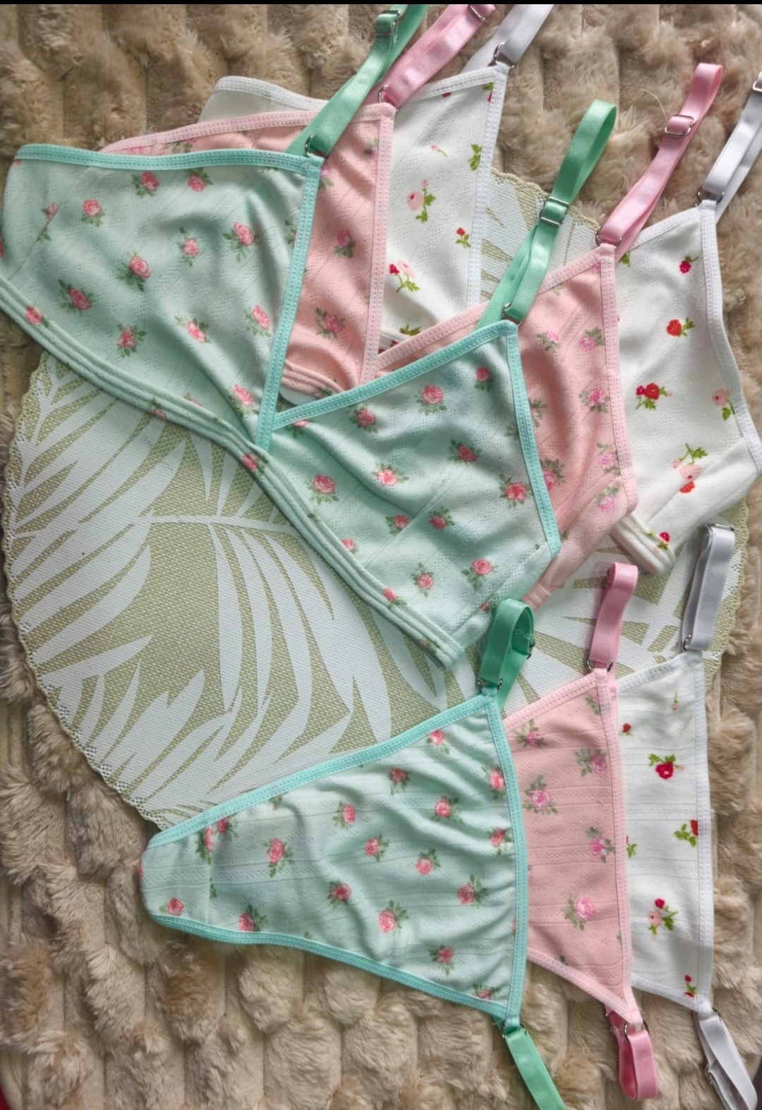 Conjunto Bralette Estampado Art Lourdes - Imagen 2