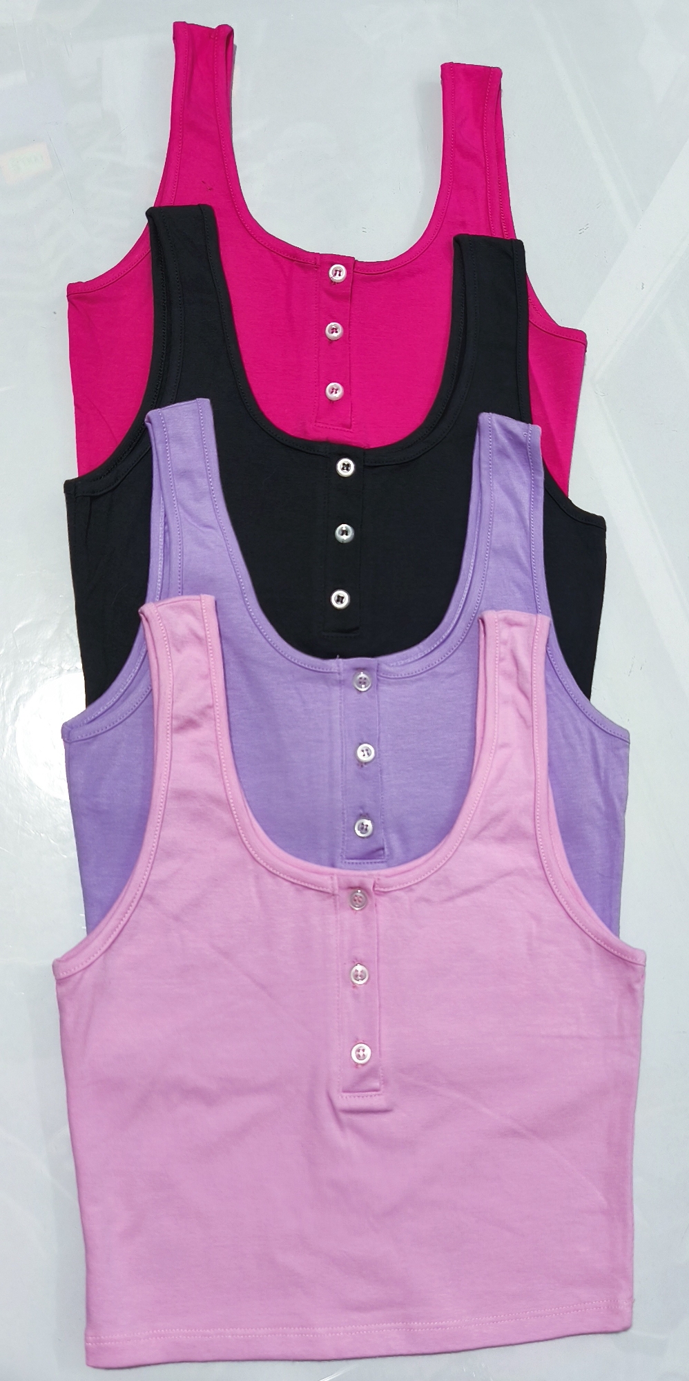 " Musculosa C/ Botón " Algodón C/ Lycra - Imagen 4