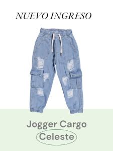 Jogger con Rotura Celeste