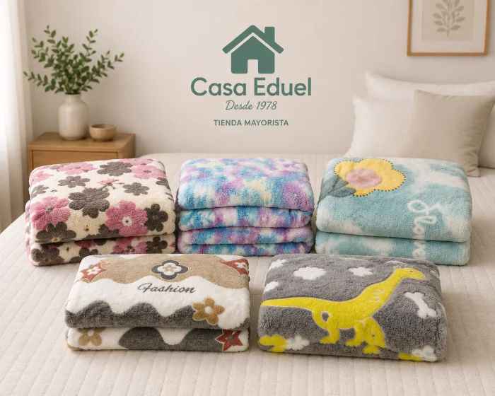 Manta Frazada Plush Luminosa 1 1/2