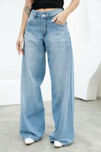 2429 Baggy Celeste/negro Vintage