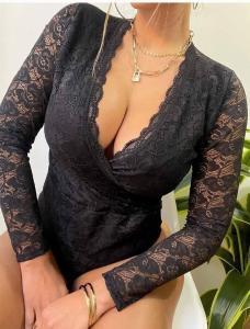 Bodys y Camisetas Encaje Tul X Unidad con Seña