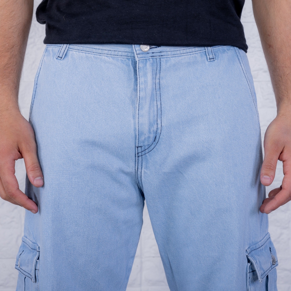 Art. 2012 - Jeans Baggy Rigido Recto con 8 Bolsillos - Imagen 6