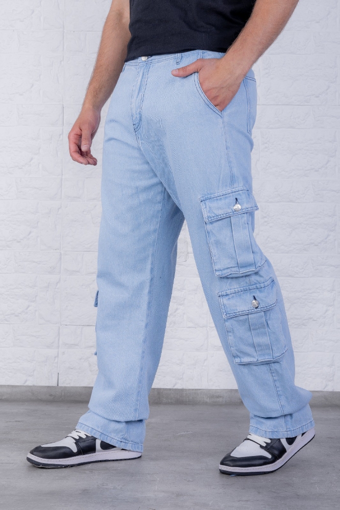 Art. 2012 - Jeans Baggy Rigido Recto con 8 Bolsillos - Imagen 7