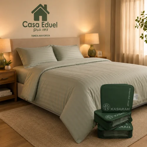 Sabana 600 Hilos Dobby Hotelera Super Soft King Size Bulto 20 Unidades