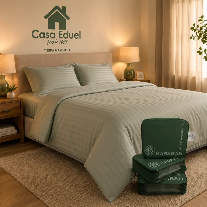 Sabana 600 Hilos Dobby Hotelera Super Soft King Size Bulto 20 Unidades