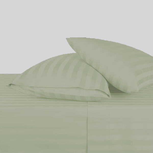 Sabana 600 Hilos Dobby Hotelera Super Soft King Size Bulto 20 Unidades - 600%20hil%20kasarah%20verde%20seco.jpg