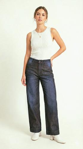 Jeans Wide Leg  Dama Pantalones Denim Mujer Anchos Promociones Descuentos Mayoristas