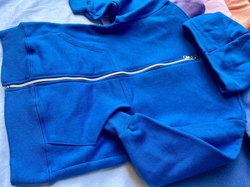 Unisex Campera Oversize Frisa Peinada - Miniatura 2