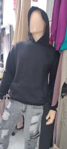 Buzo C/capucha Liso Unisex Friza Peinada