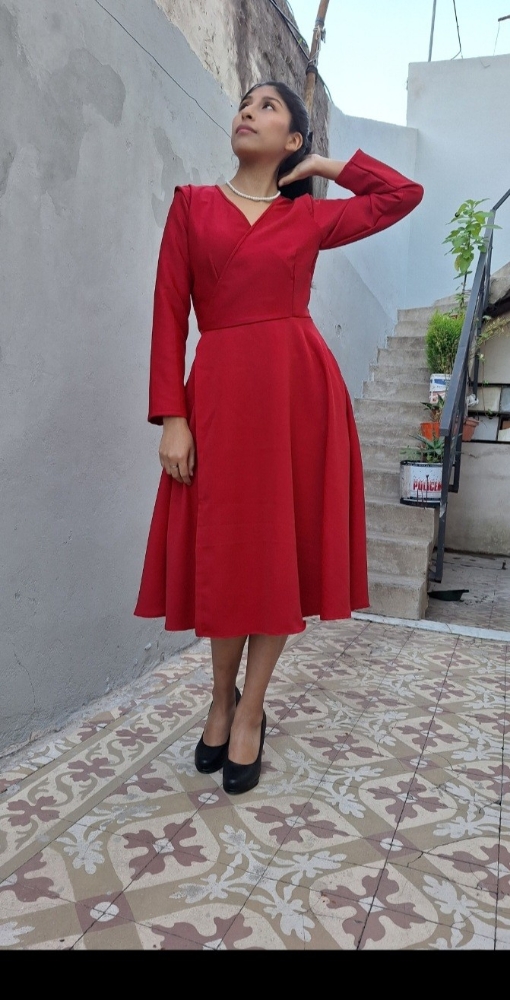 Vestido Cruzado para Dama(  Oferta ) - Imagen 3