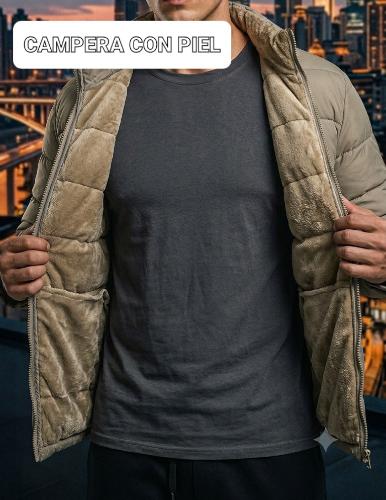 Campera 2 en 1 con Piel para Hombre - Miniatura 7