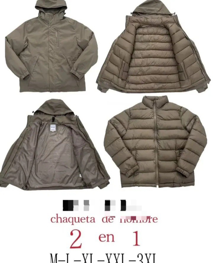 Campera 2 en 1 con Piel para Hombre - Imagen 6