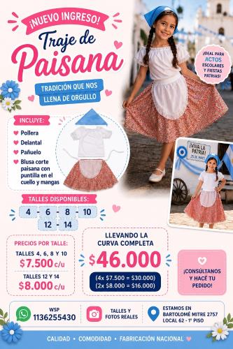 Paisana Vendedora Fiestas Patrias - Miniatura 2
