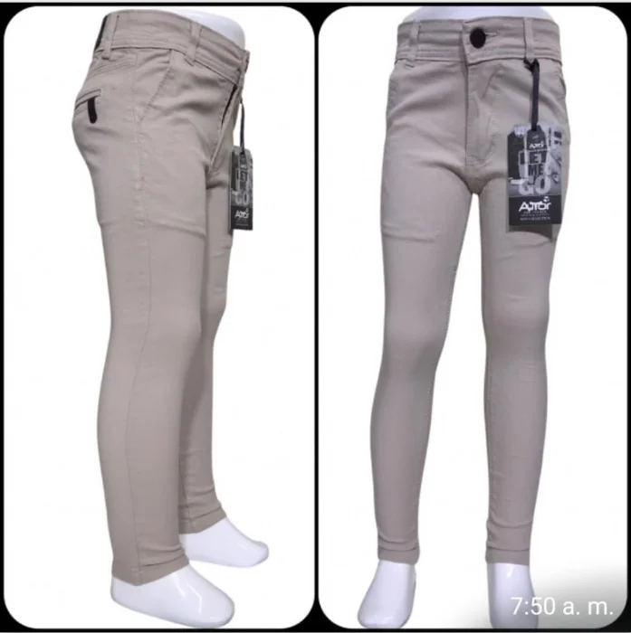 Pantalón Corte Chino Gabardina