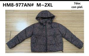 Campera Animal Print con Piel