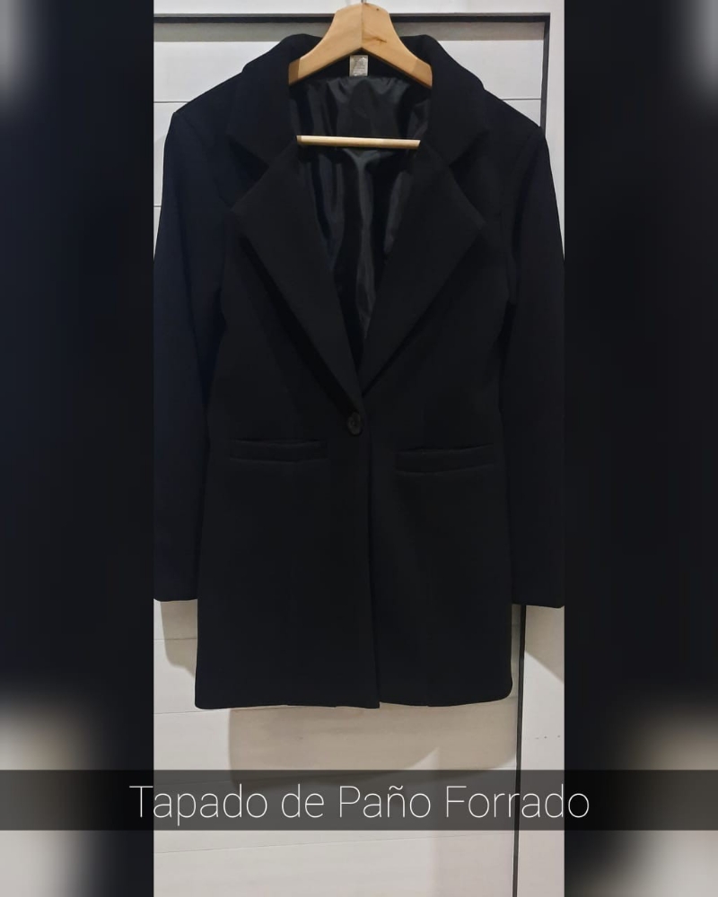 Tapado Paño Forrado con Bolsillos - Imagen 2