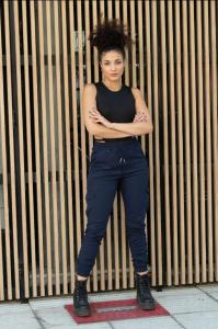 Jogger Cargo Dama Azul