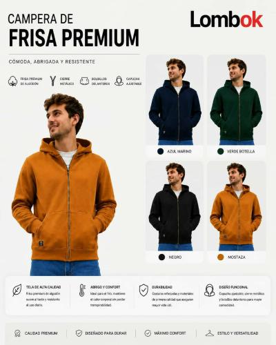 Campera Friza Invisible