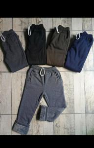 Pantalón Jersey con Piel