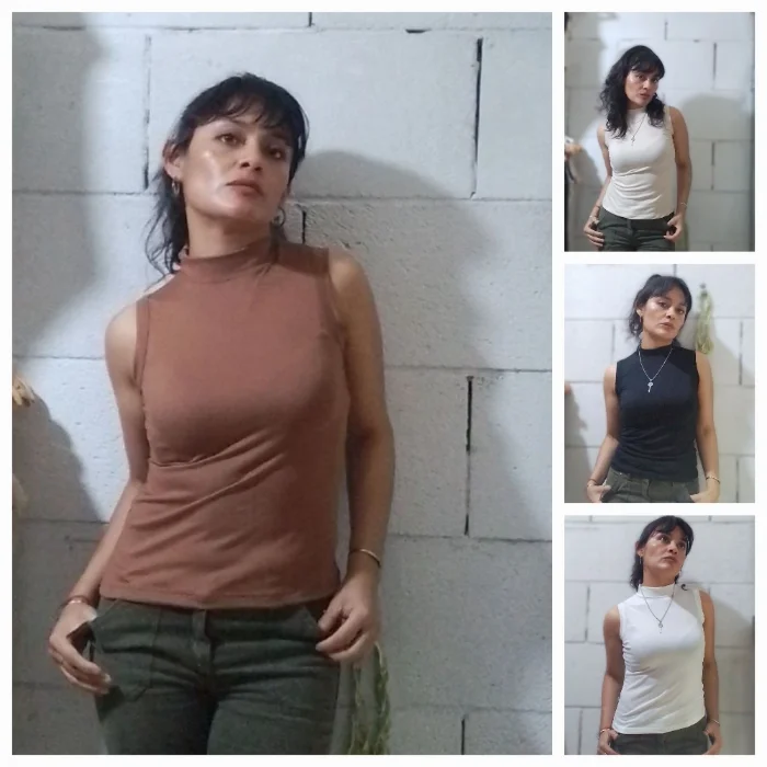 Musculosas 1/2 Cuello de Modal Sof.