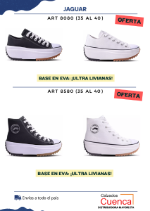 Zapatilla Jaguar Plataforma Livianas Art. 8080 (35 al 40)